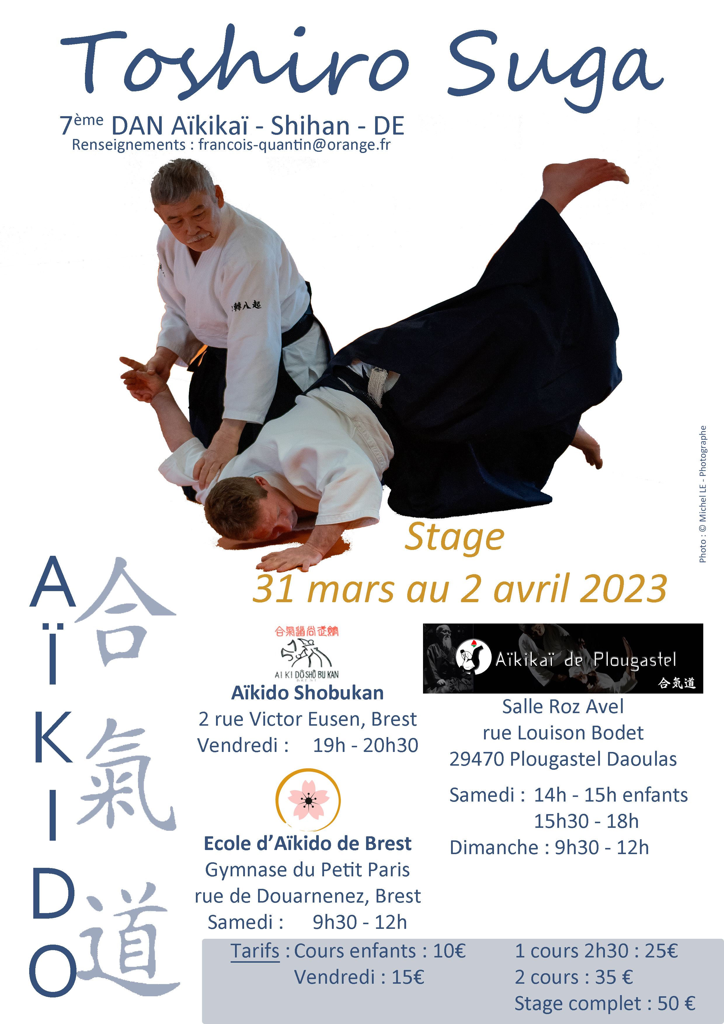 Toshiro Suga - Stage mars-avril 2023
